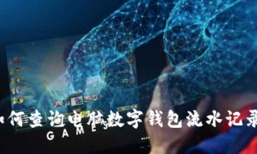 如何查询电脑数字钱包流水记录？